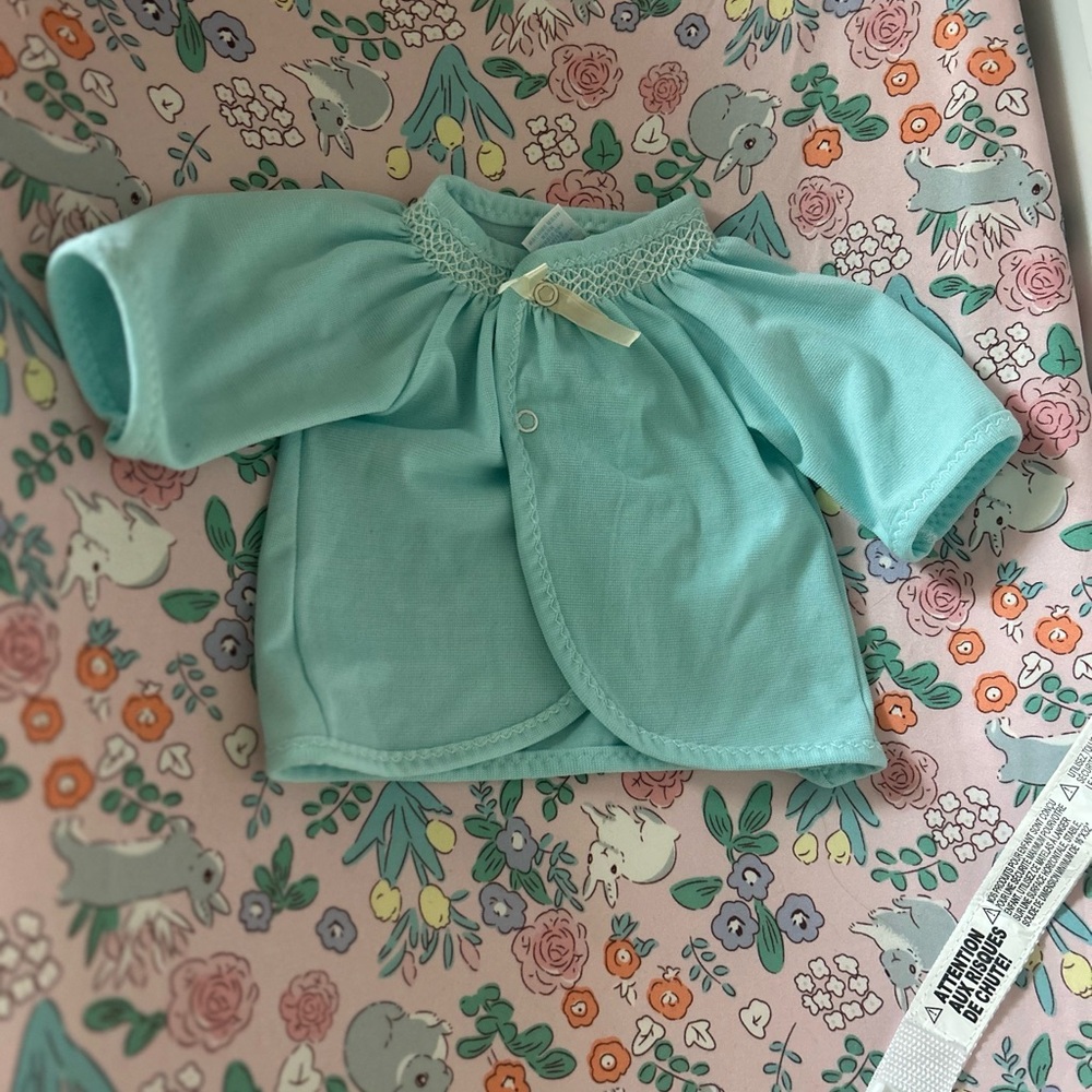 Vintage Aqua Baby Cardigan
